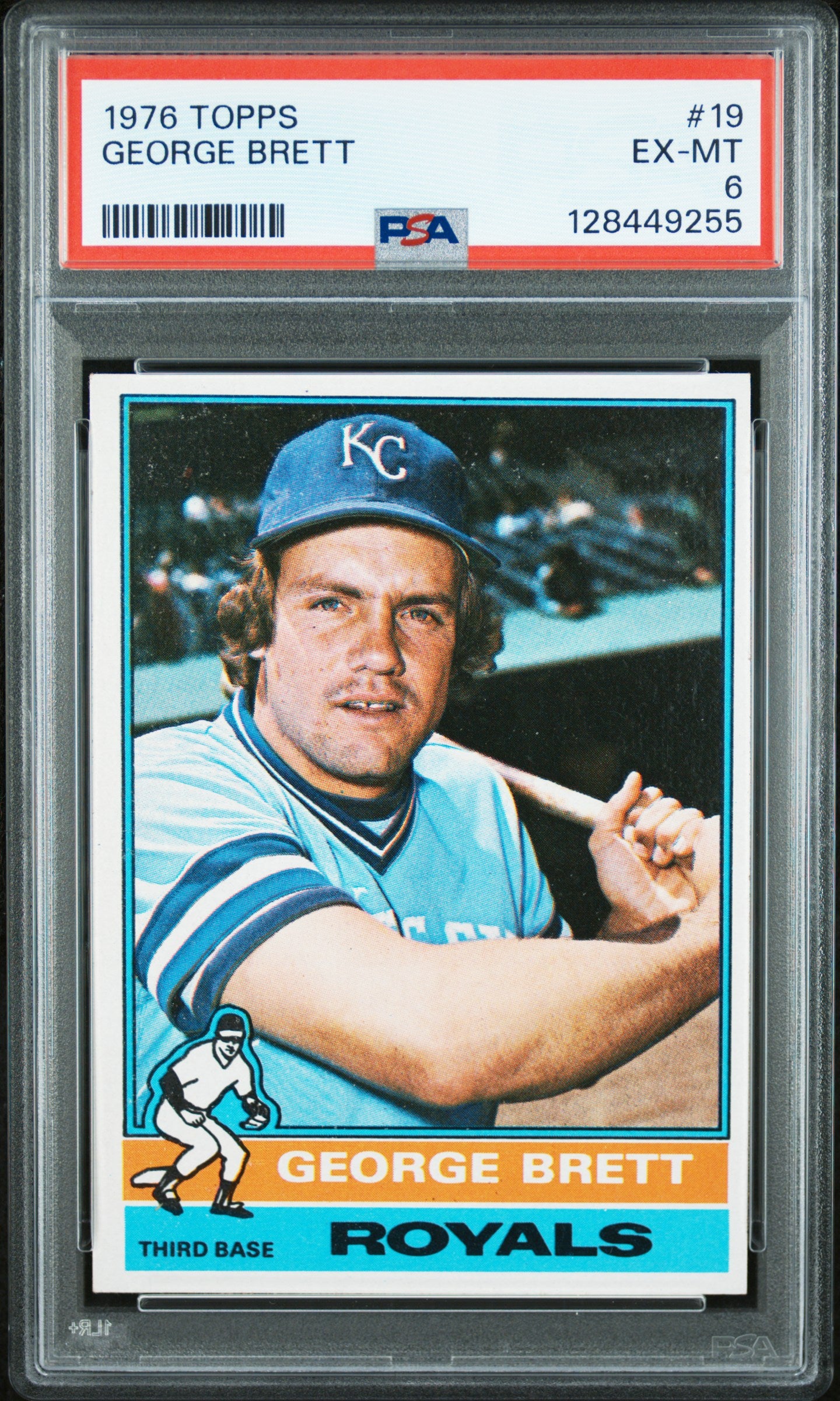 GEORGE BRETT | 1976 TOPPS 19 | PSA EX-MT 6