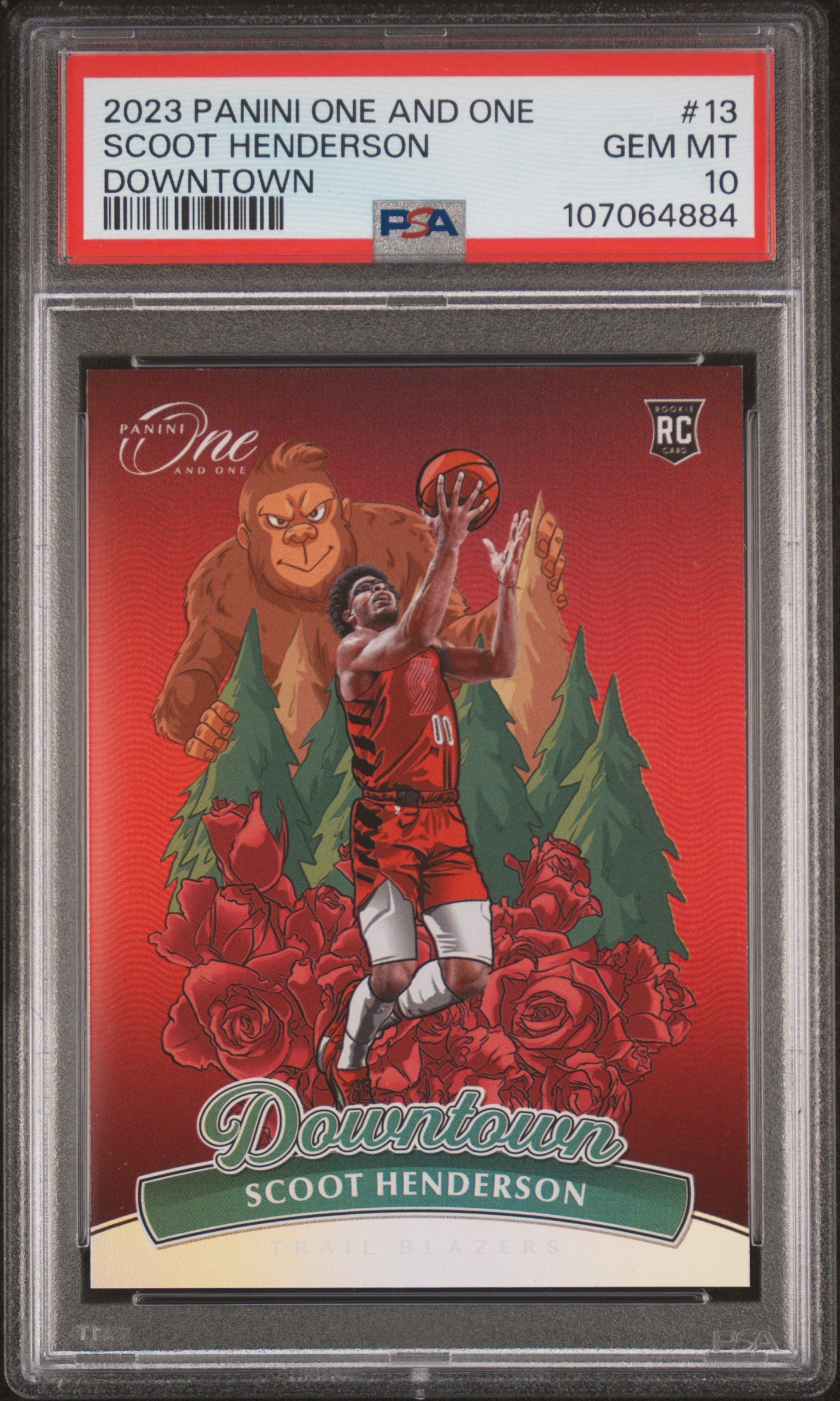 SCOOT HENDERSON | 2023 PANINI ONE AND ONE DOWNTOWN 13 | PSA GEM MT 10