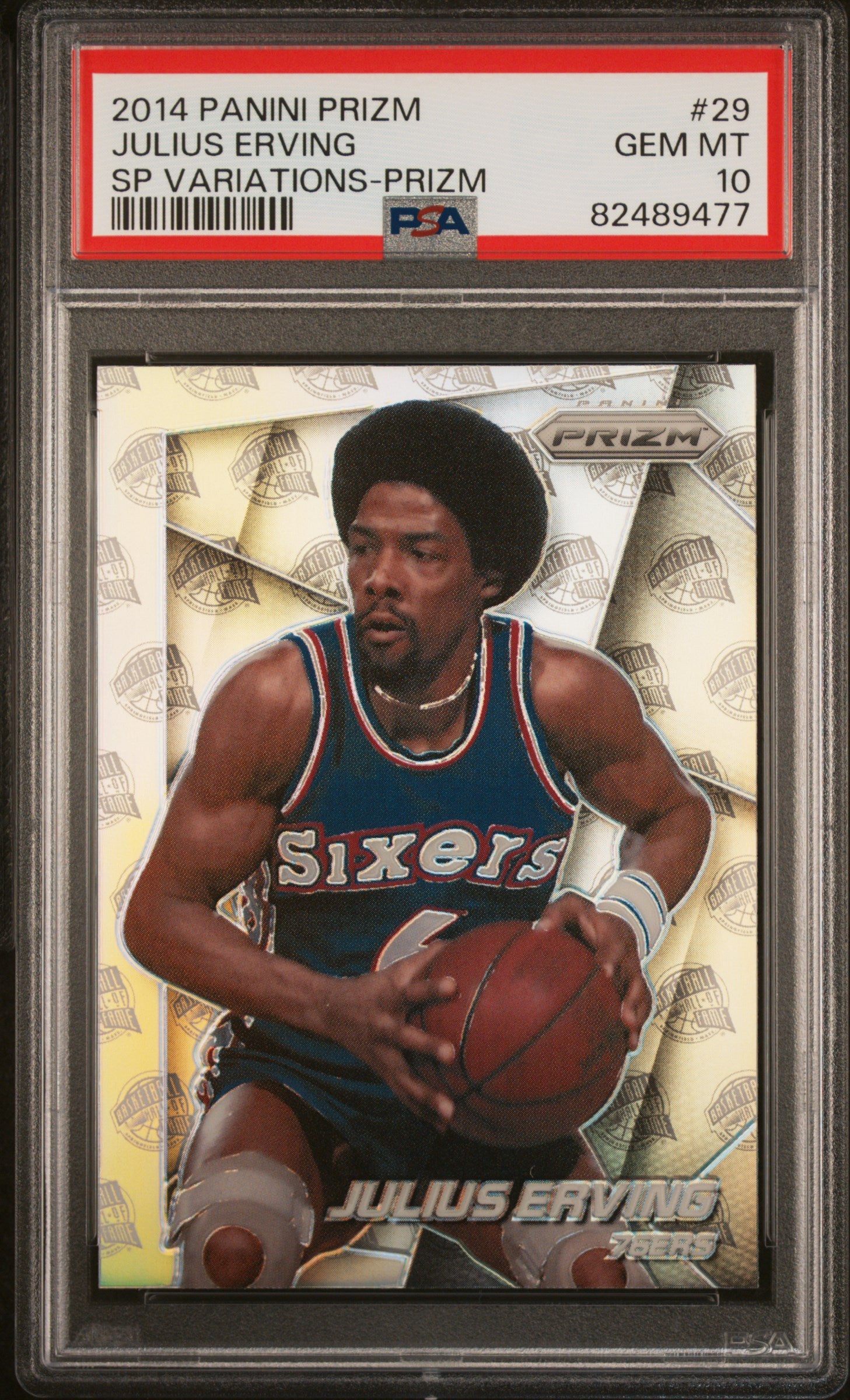 JULIUS ERVING | 2014 PANINI PRIZM SP VARIATIONS 29 | SP VARIATIONS-PRIZM | PSA GEM MT 10