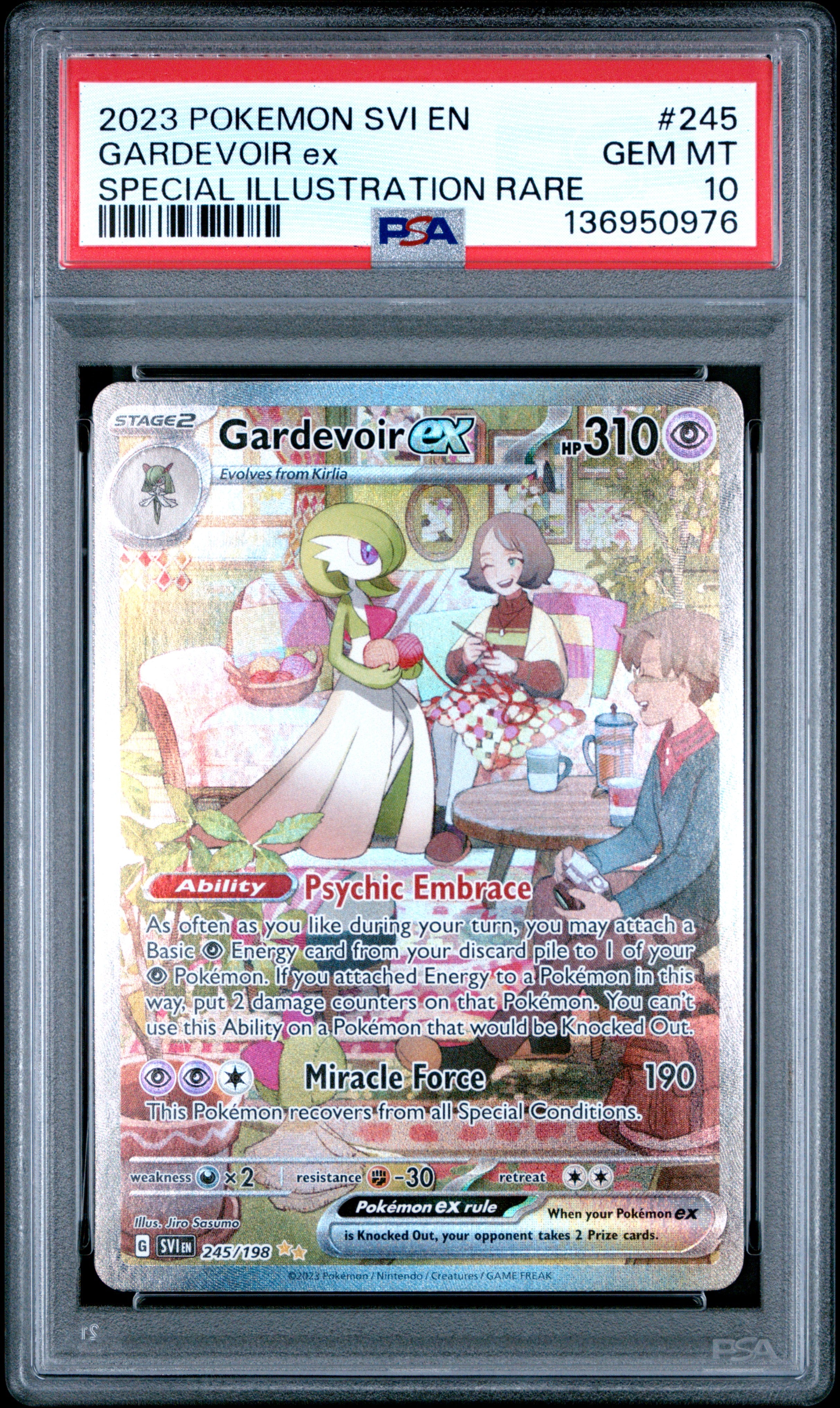 GARDEVOIR ex | 2023 POKEMON SVI EN-SCARLET & VIOLET 245 | SPECIAL ILLUSTRATION RARE | PSA GEM MT 10
