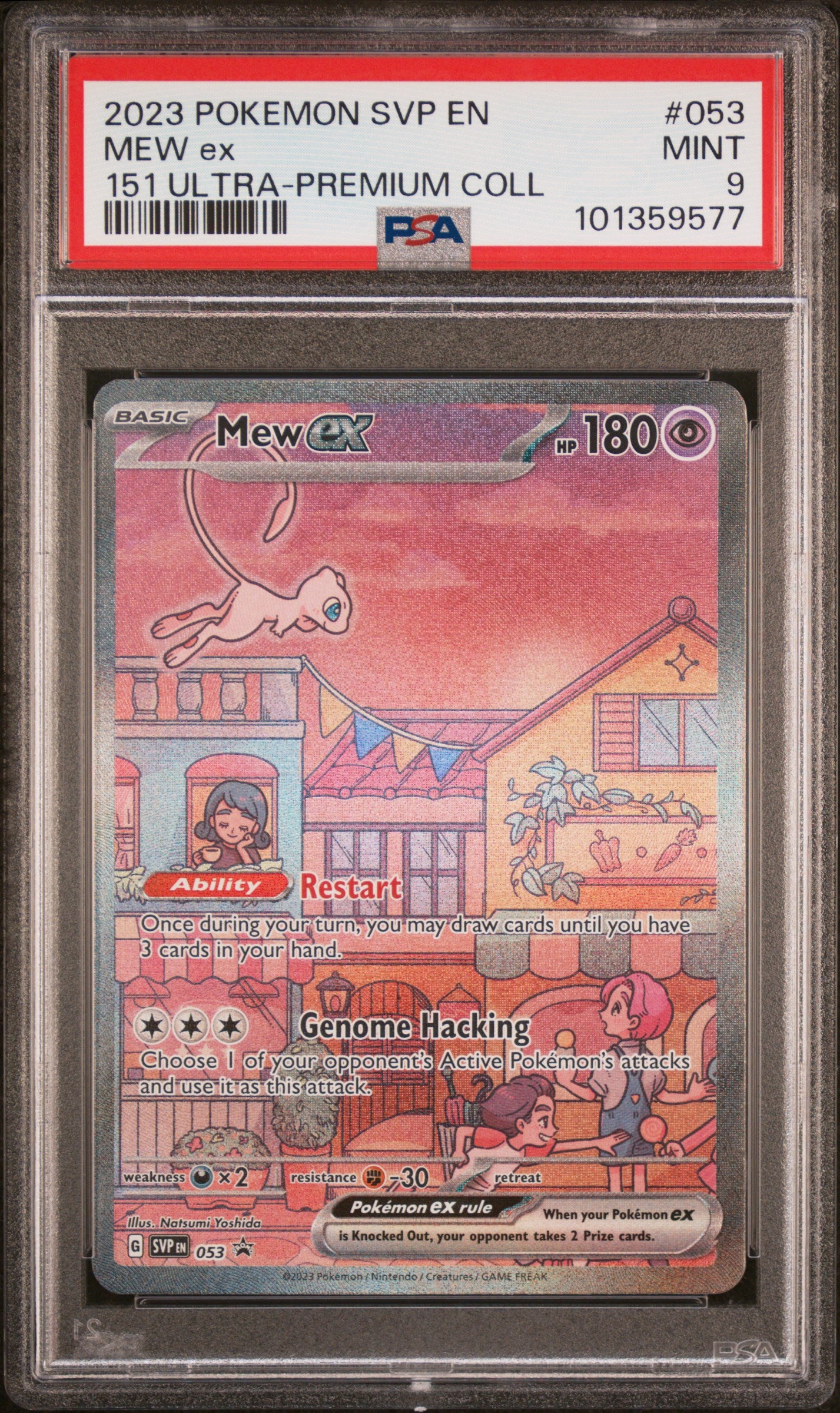 MEW ex | 2023 POKEMON SVP EN-SV BLACK STAR PROMO 053 | 151 ULTRA-PREMIUM COLL | PSA MINT 9