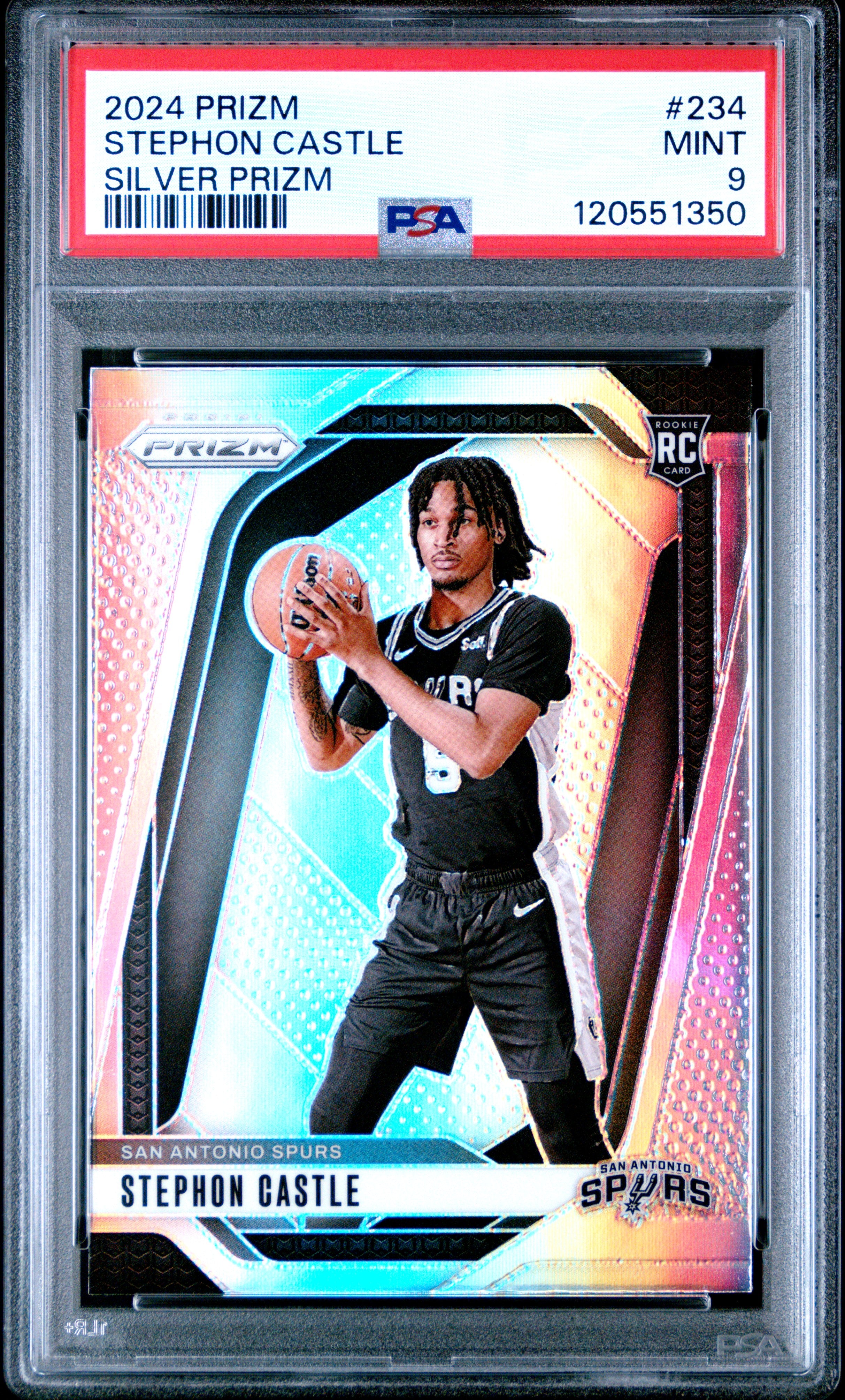 STEPHON CASTLE | 2024 PANINI PRIZM 234 | SILVER PRIZM | PSA MINT 9
