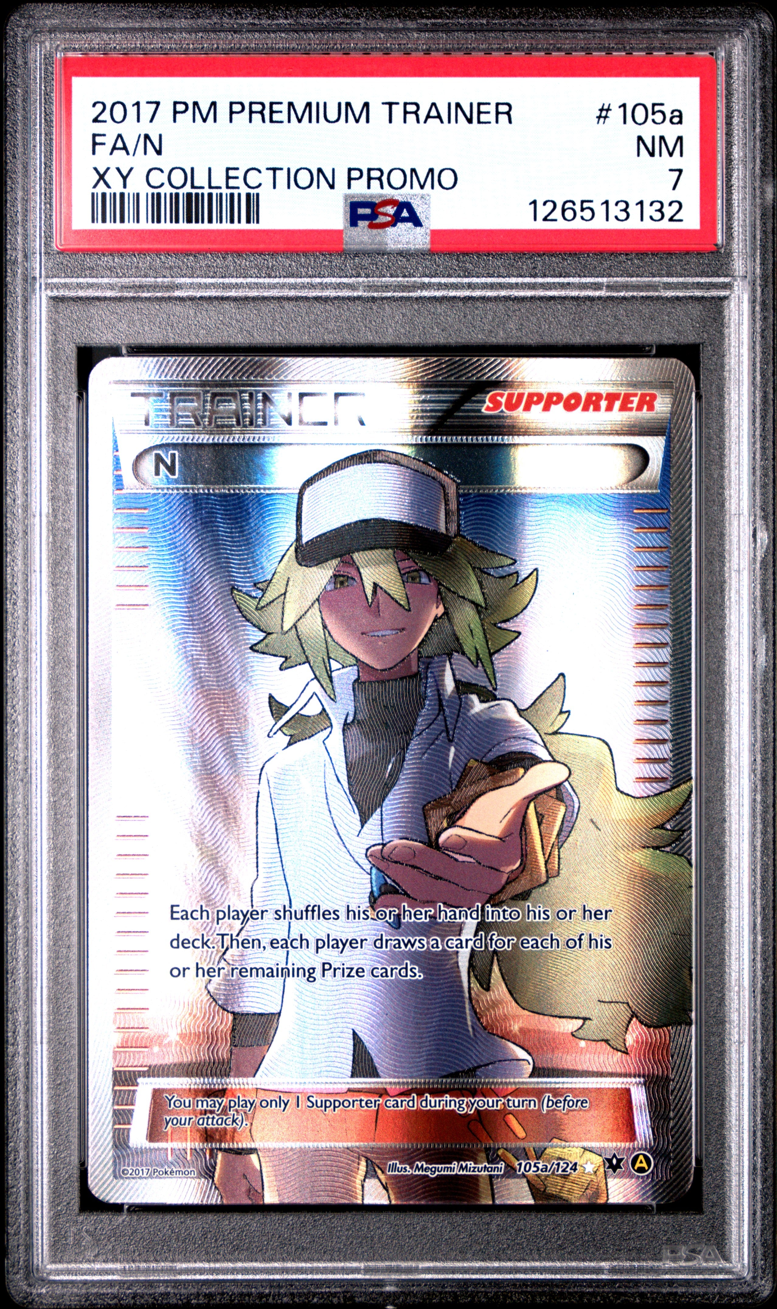 FA/N | 2017 POKEMON PREMIUM TRAINER XY COLLECTION PROMO 105a | XY COLLECTION PROMO | PSA NM 7