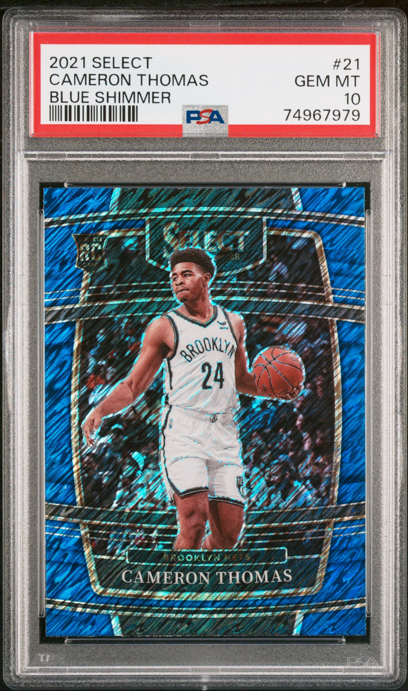 CAMERON THOMAS | 2021 PANINI SELECT 21 | BLUE SHIMMER | PSA GEM MT 10