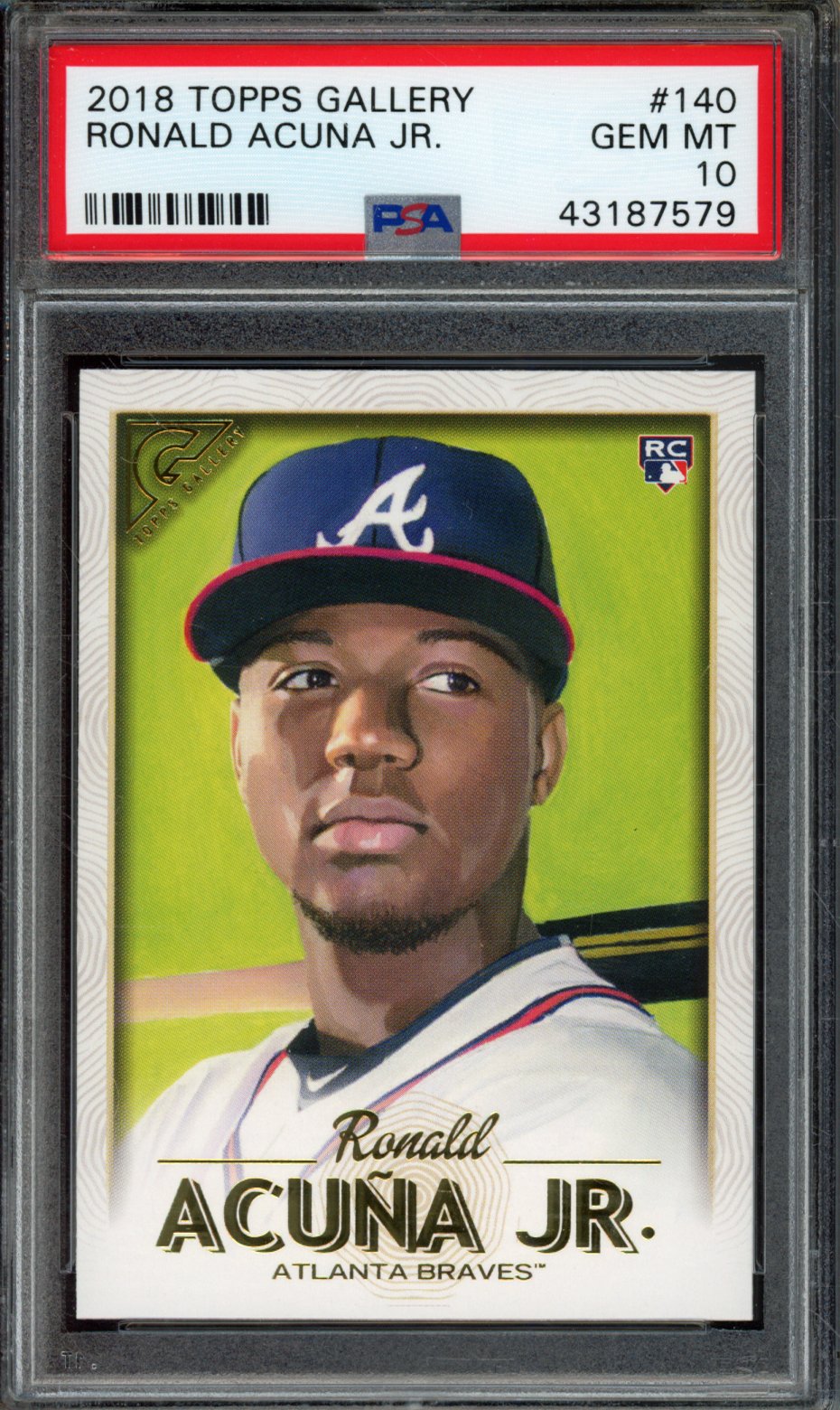 RONALD ACUNA JR. | 2018 TOPPS GALLERY | PSA GEM MT 10
