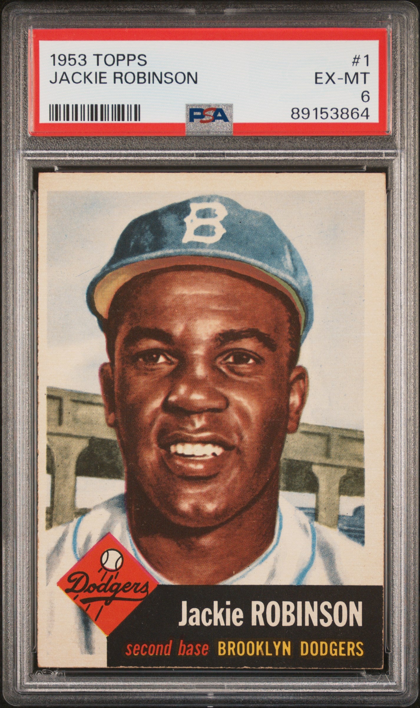 JACKIE ROBINSON | 1953 TOPPS 1 | PSA EX-MT 6