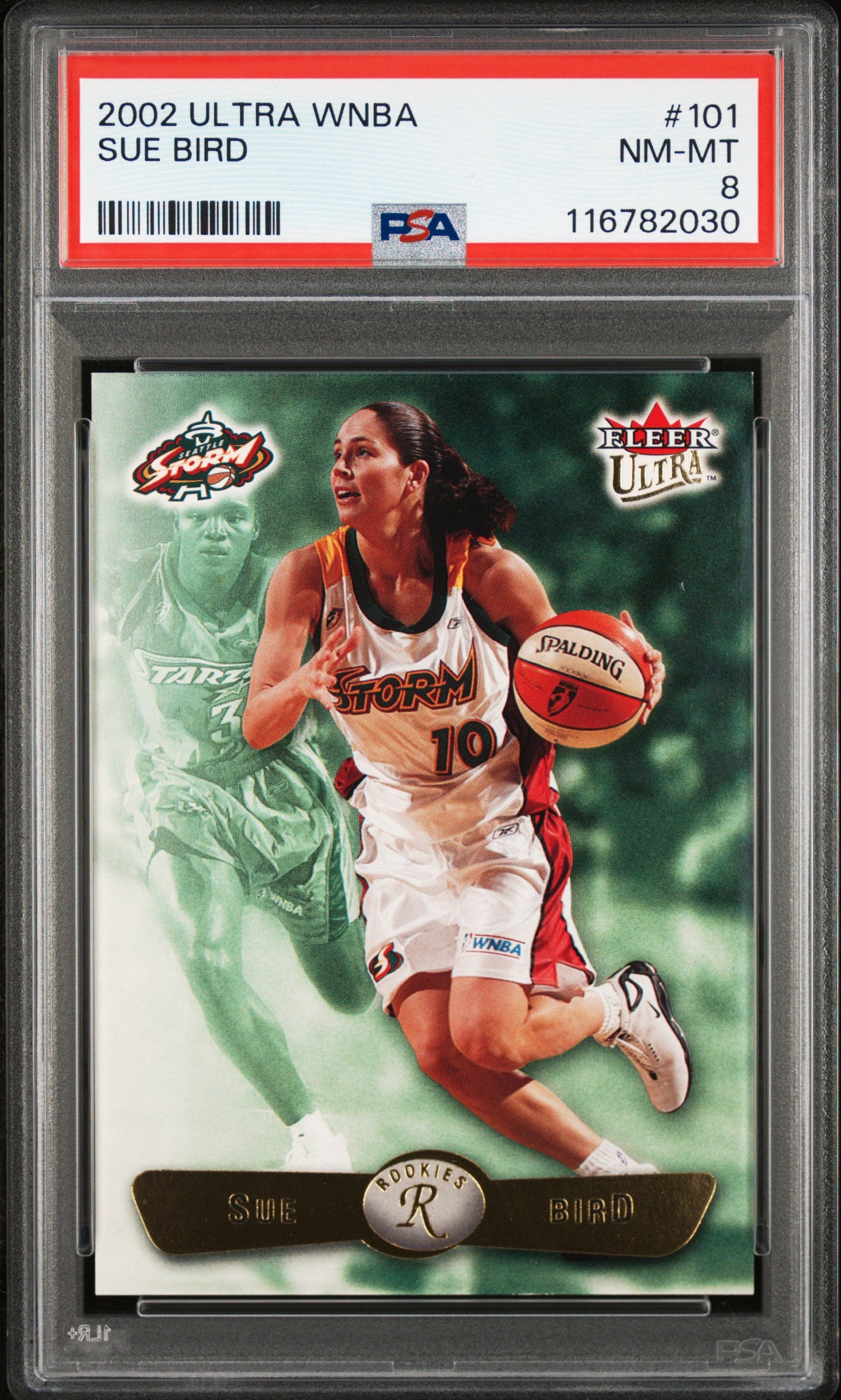 SUE BIRD | 2002 ULTRA WNBA 101 | PSA NM-MT 8