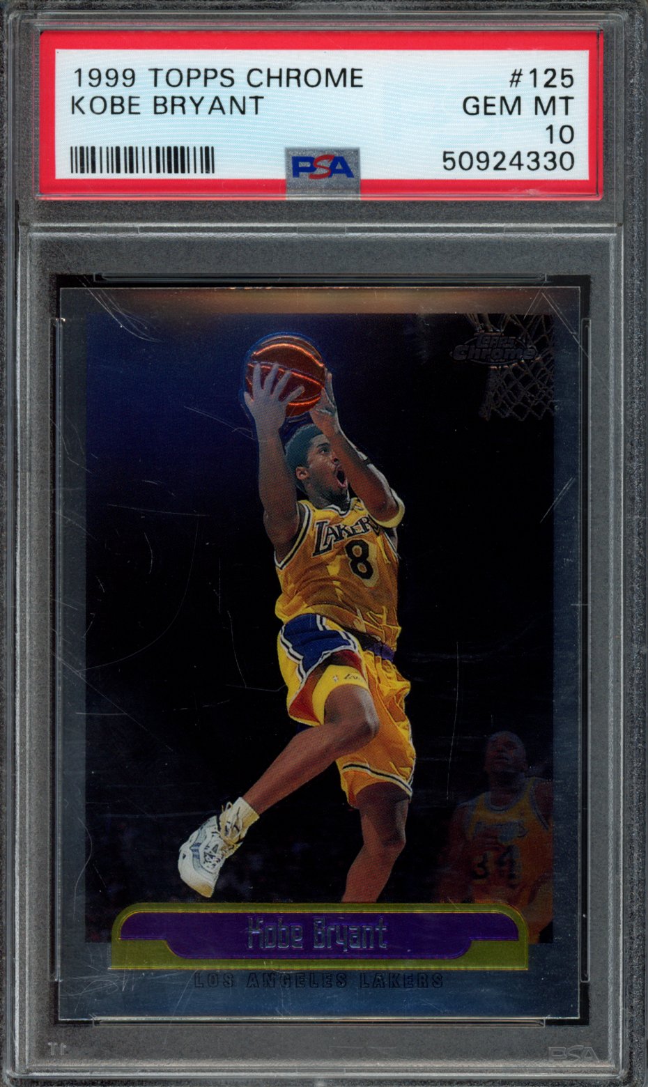 KOBE BRYANT | 1999 TOPPS CHROME | PSA GEM MT 10