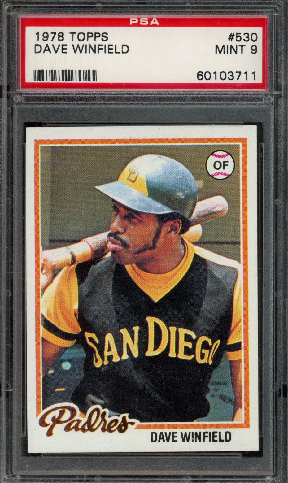 DAVE WINFIELD | 1978 TOPPS | PSA MINT 9