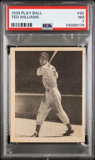 1939 PLAY BALL TED WILLIAMS #92 PSA NM 7