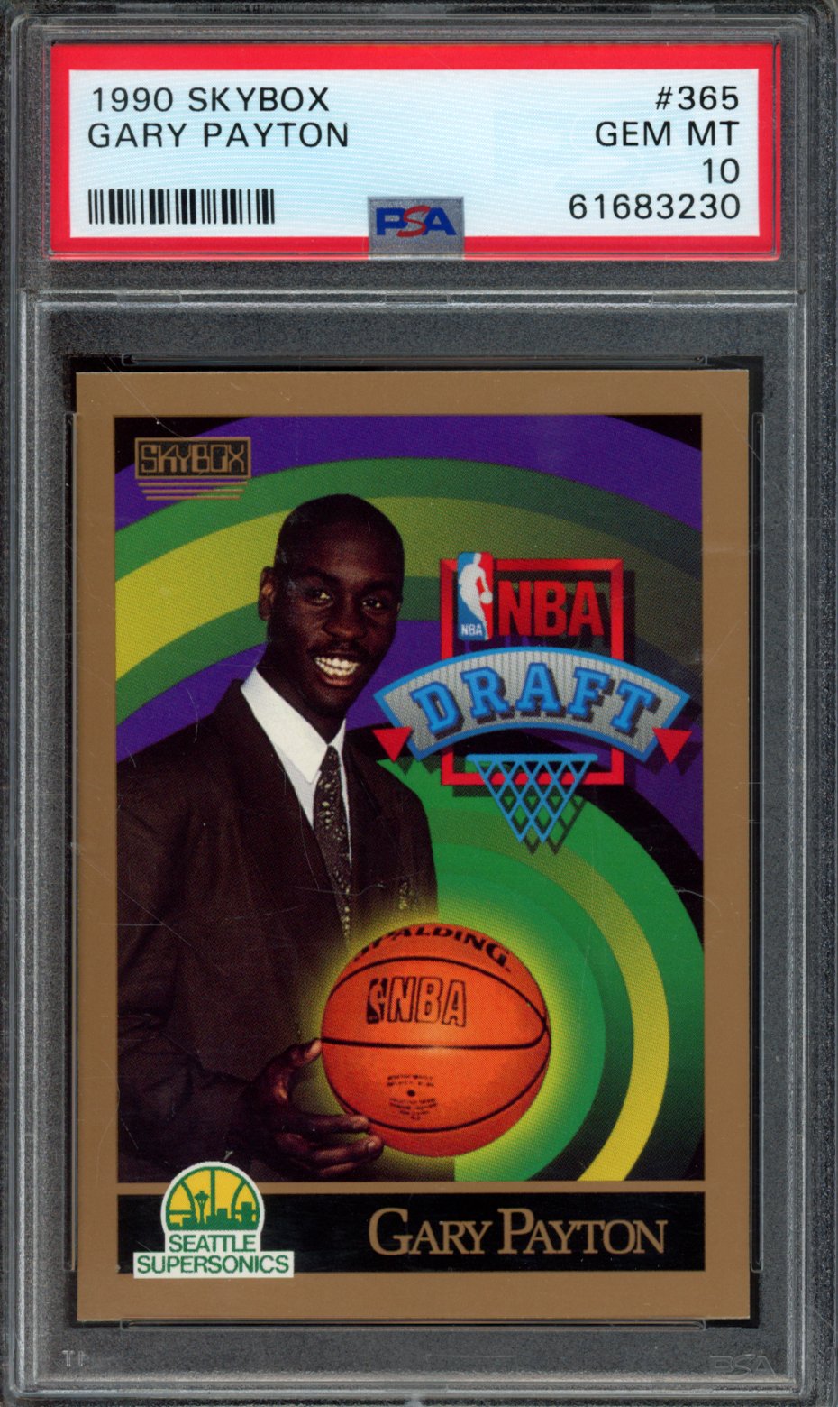 GARY PAYTON | 1990 SKYBOX | PSA GEM MT 10