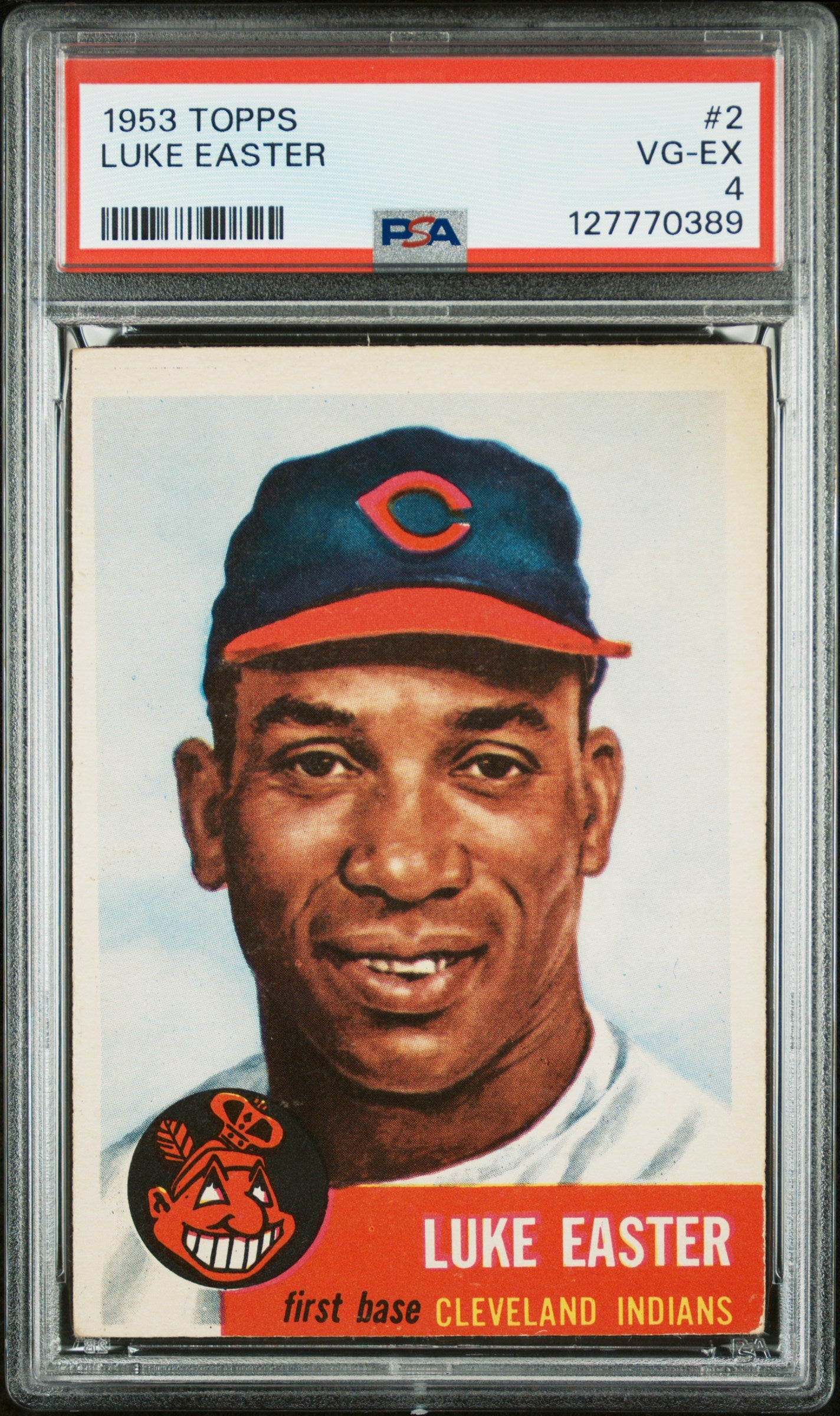 LUKE EASTER | 1953 TOPPS 2 | PSA VG-EX 4