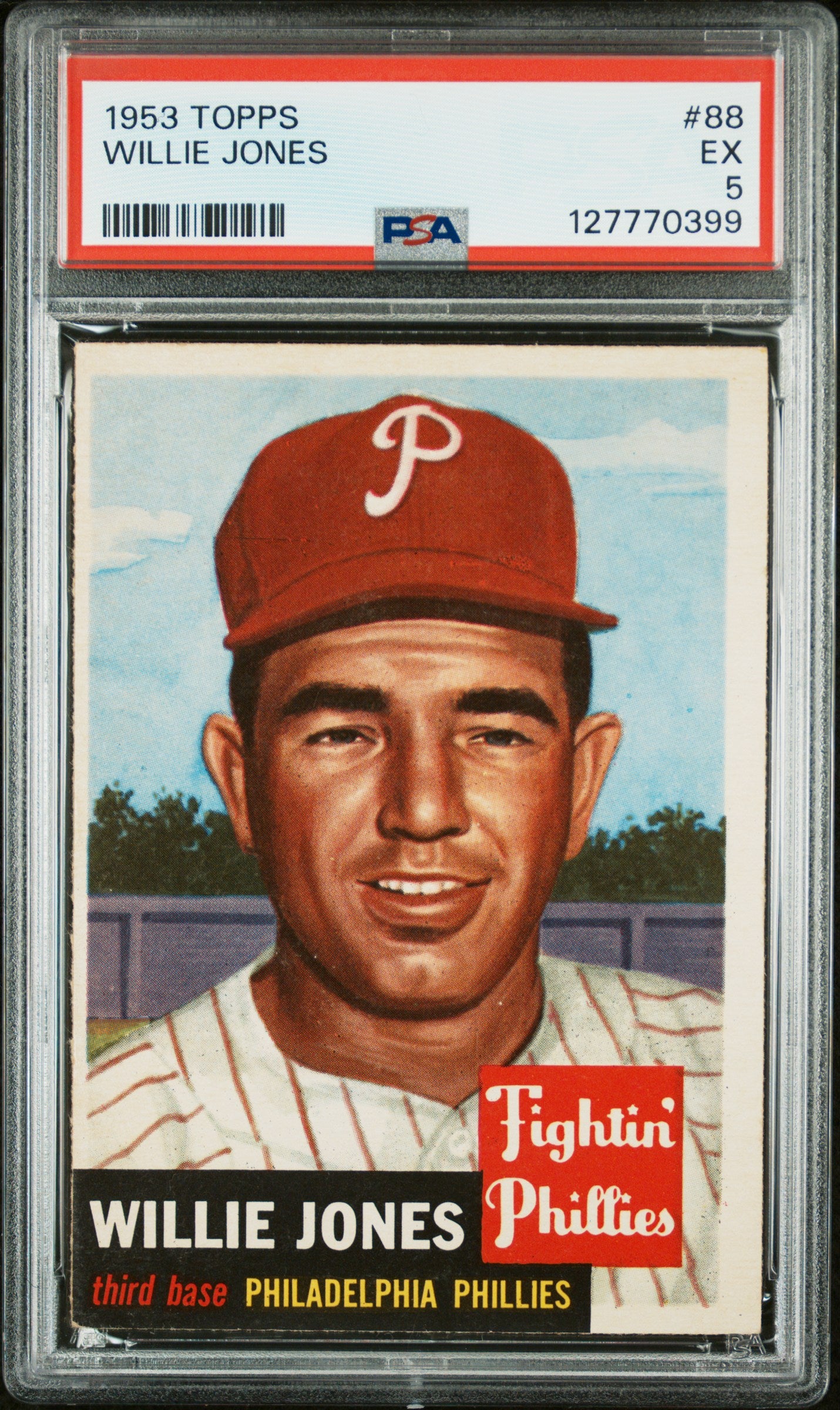 WILLIE JONES | 1953 TOPPS 88 | PSA EX 5