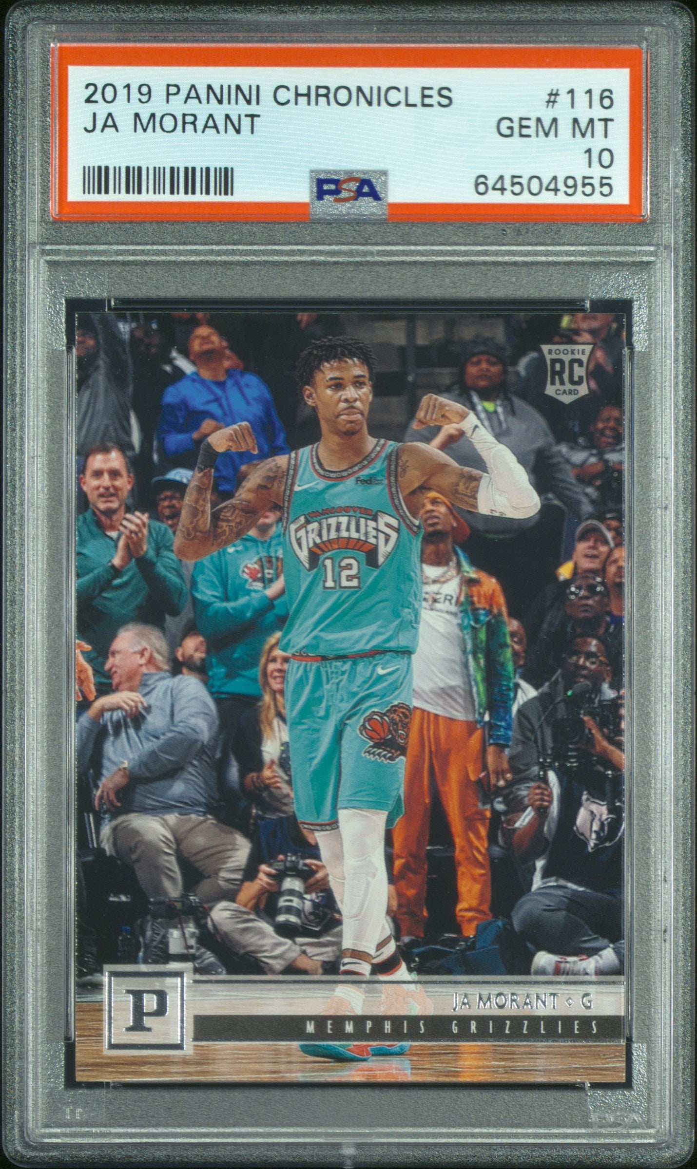 JA MORANT | 2019 PANINI CHRONICLES 116 | PSA GEM MT 10