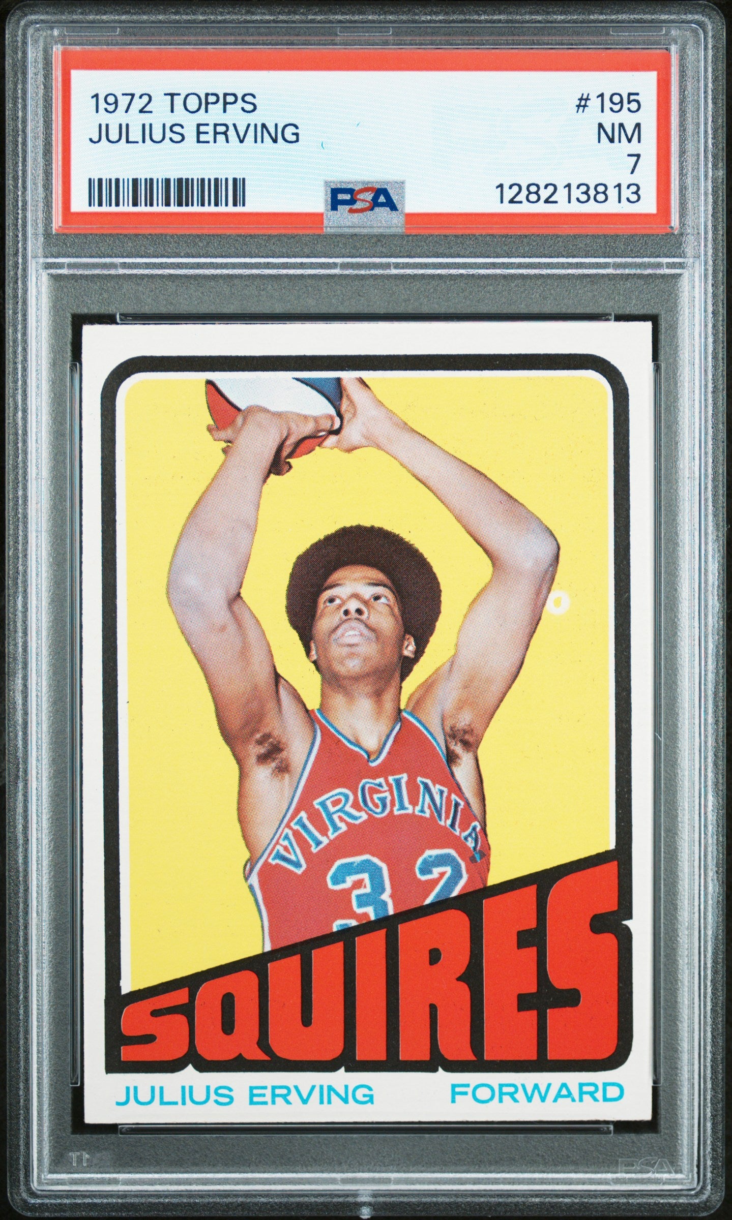 JULIUS ERVING | 1972 TOPPS 195 | PSA NM 7