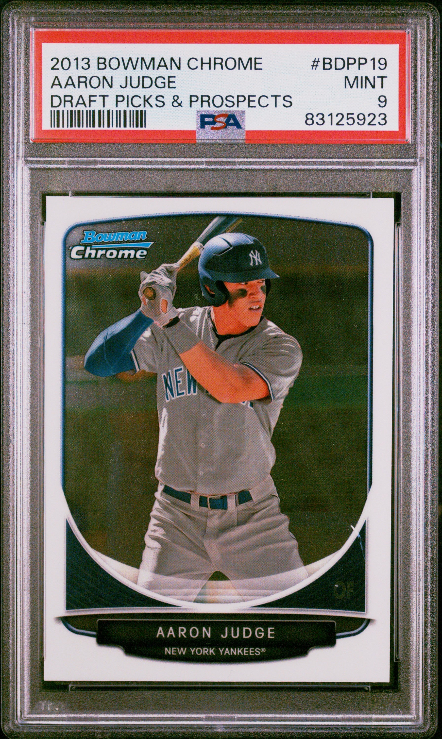 AARON JUDGE | 2013 BOWMAN CHROME DRAFT PICKS & PROSPECTS BDPP19 | DRAFT PICKS & PROSPECTS | PSA MINT 9