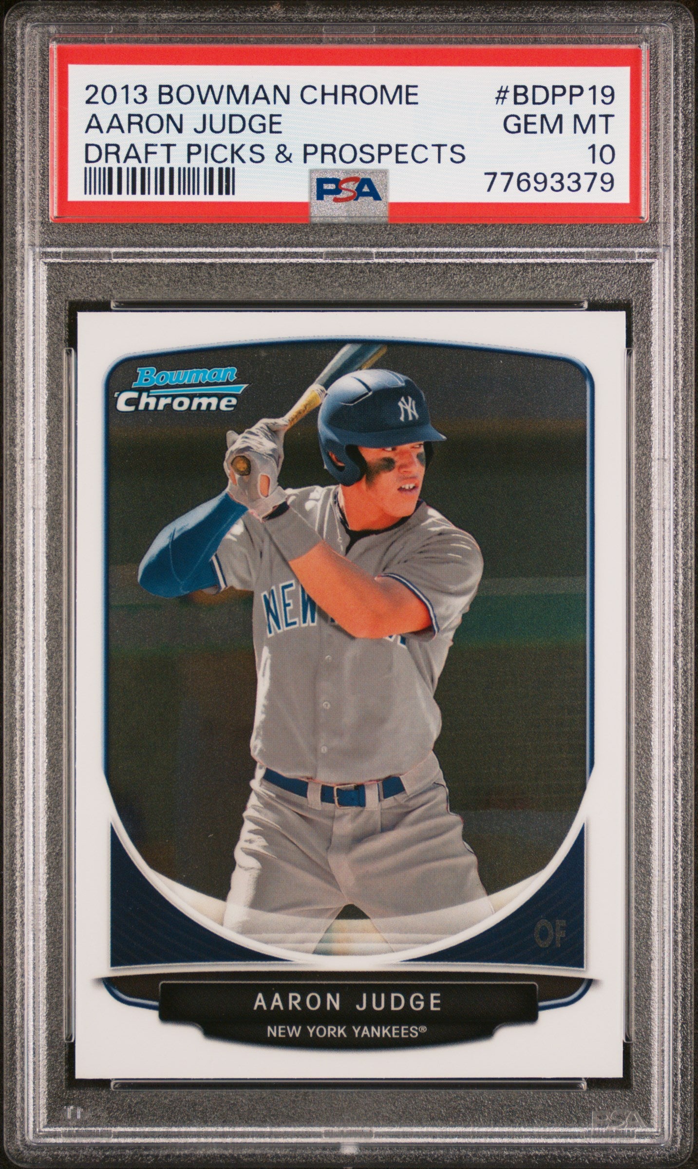 AARON JUDGE | 2013 BOWMAN CHROME DRAFT PICKS & PROSPECTS BDPP19 | DRAFT PICKS & PROSPECTS | PSA GEM MT 10