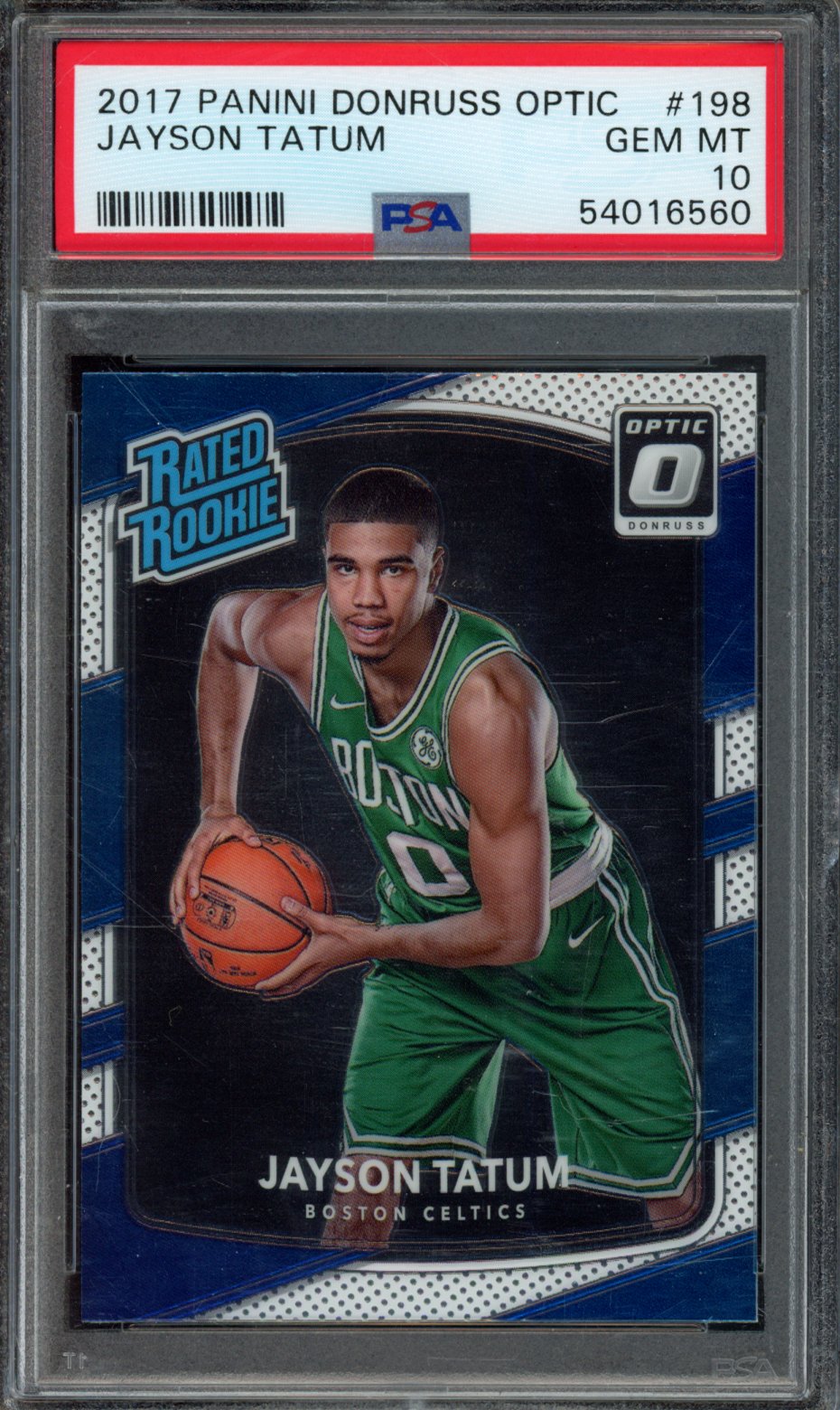 JAYSON TATUM | 2017 PANINI DONRUSS OPTIC | PSA GEM MT 10