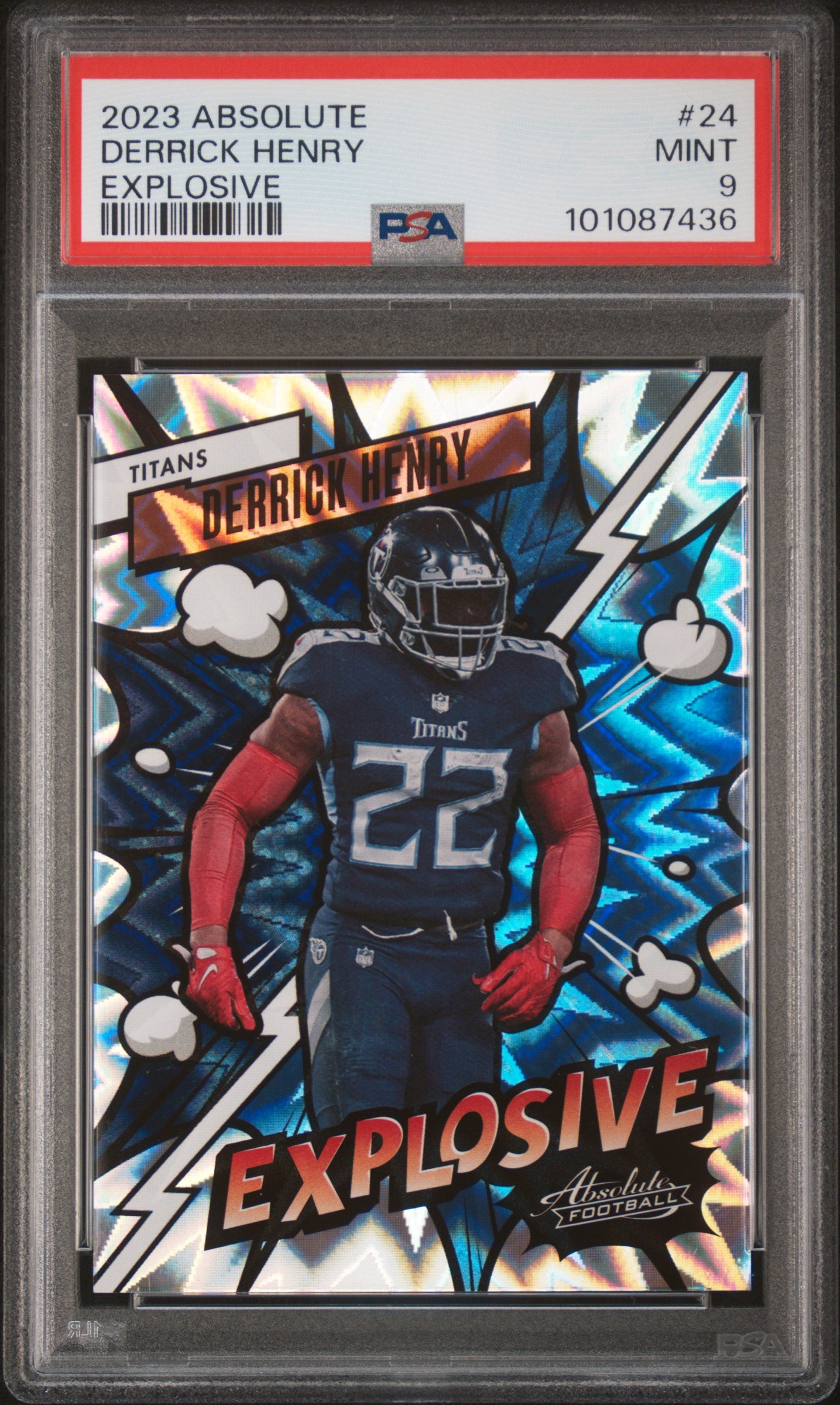 DERRICK HENRY | 2023 PANINI ABSOLUTE EXPLOSIVE 24 | PSA MINT 9