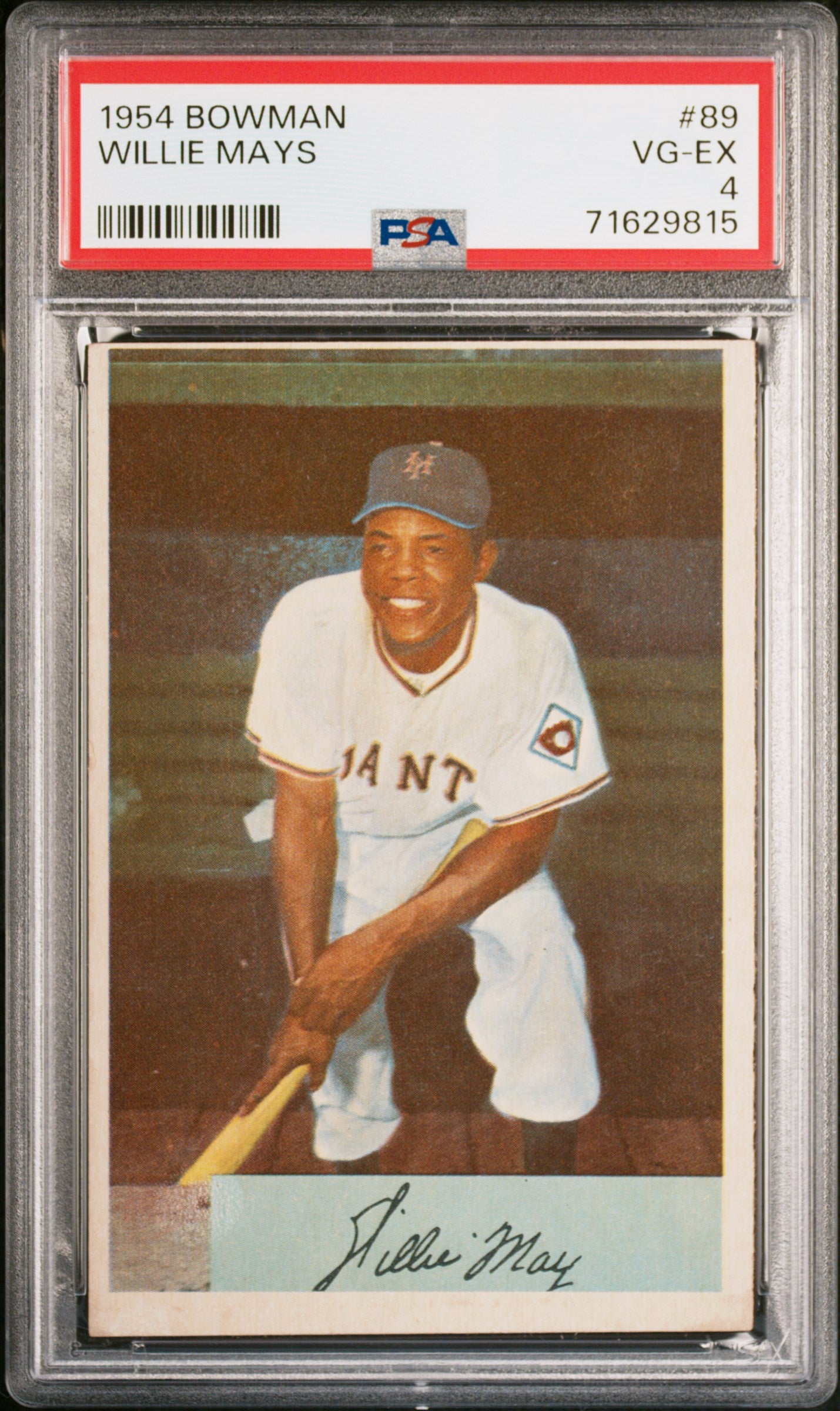 WILLIE MAYS | 1954 BOWMAN 89 | PSA VG-EX 4