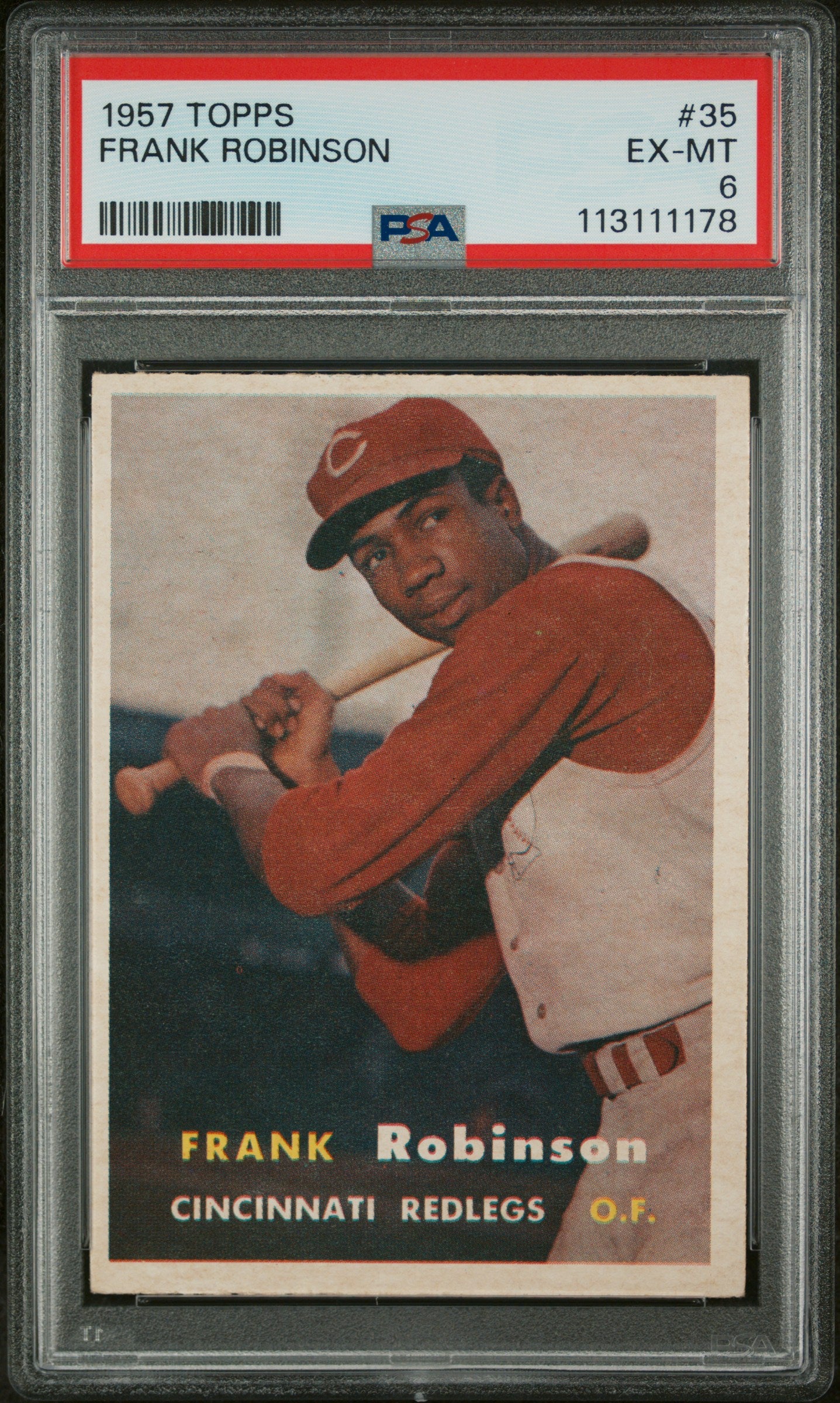 FRANK ROBINSON | 1957 TOPPS 35 | PSA EX-MT 6
