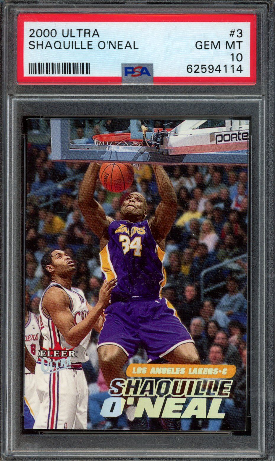 SHAQUILLE O'NEAL | 2000 ULTRA | PSA GEM MT 10