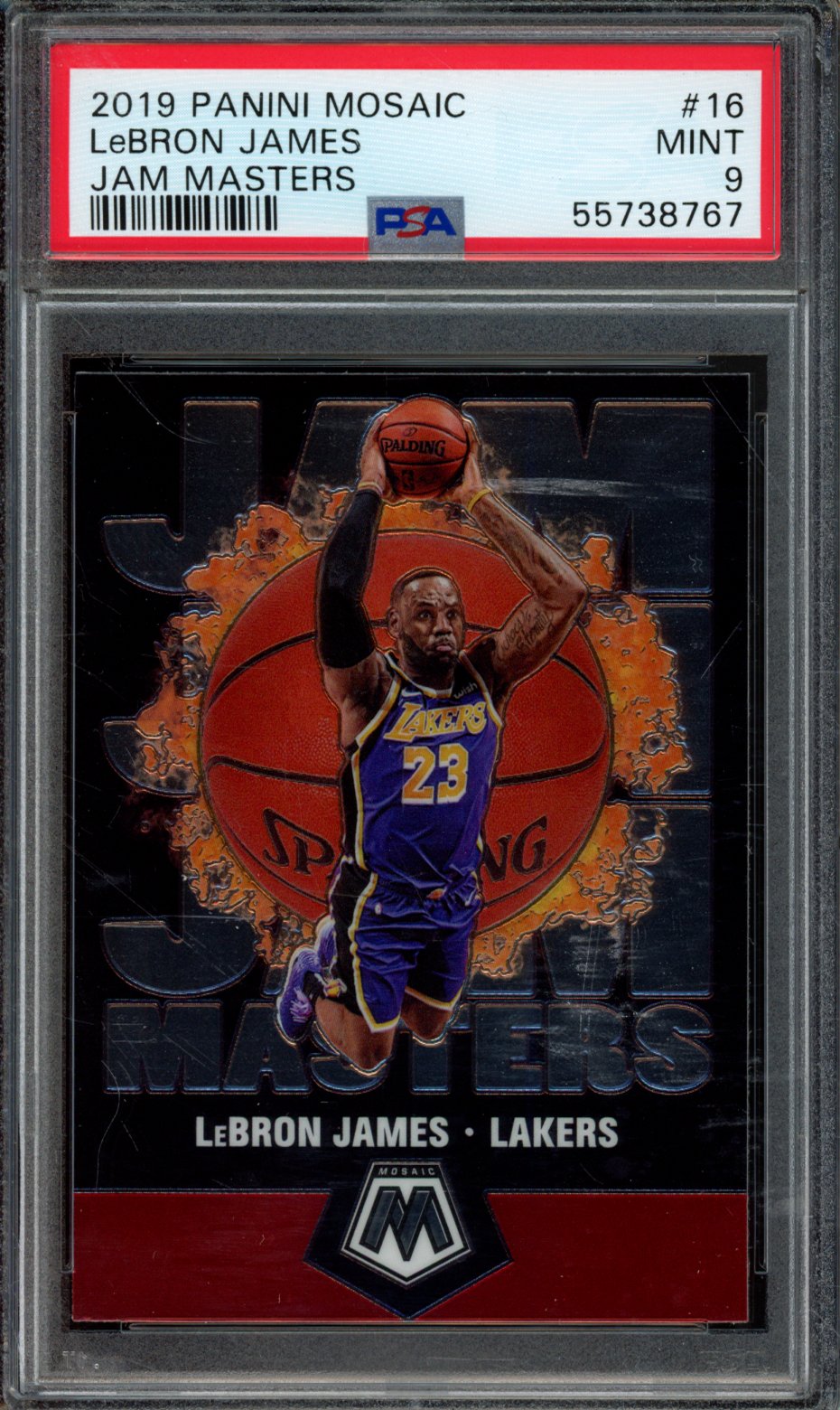 LeBRON JAMES | 2019 PANINI MOSAIC JAM MASTERS | PSA MINT 9