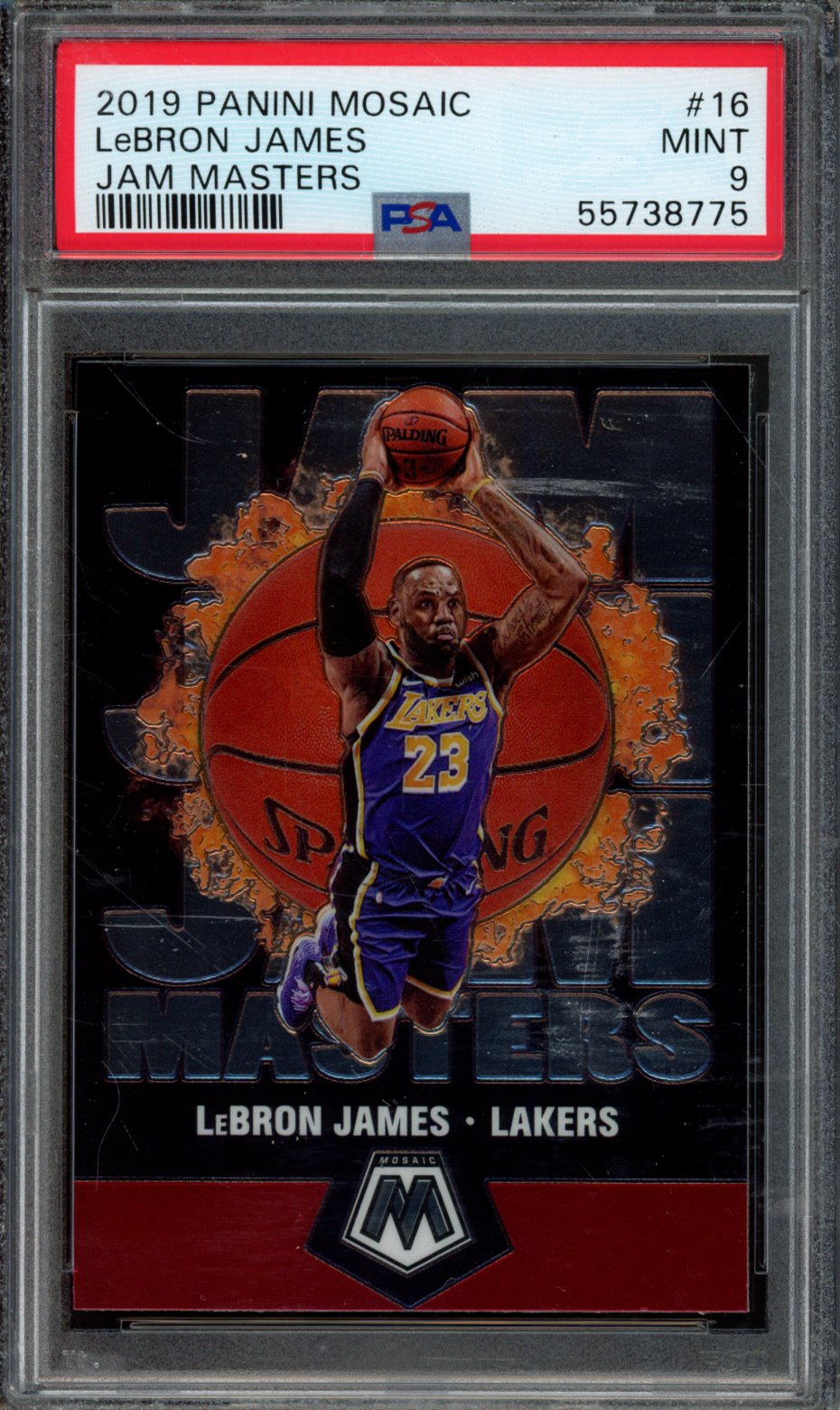 LeBRON JAMES | 2019 PANINI MOSAIC JAM MASTERS | PSA MINT 9