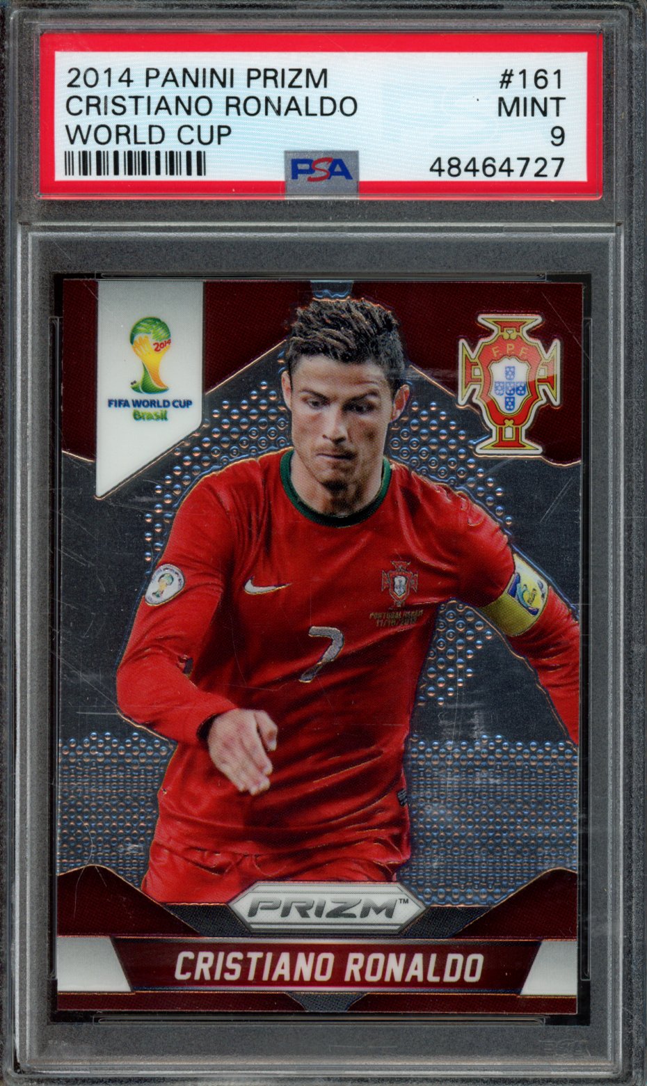 CRISTIANO RONALDO | 2014 PANINI PRIZM WORLD CUP | PSA MINT 9