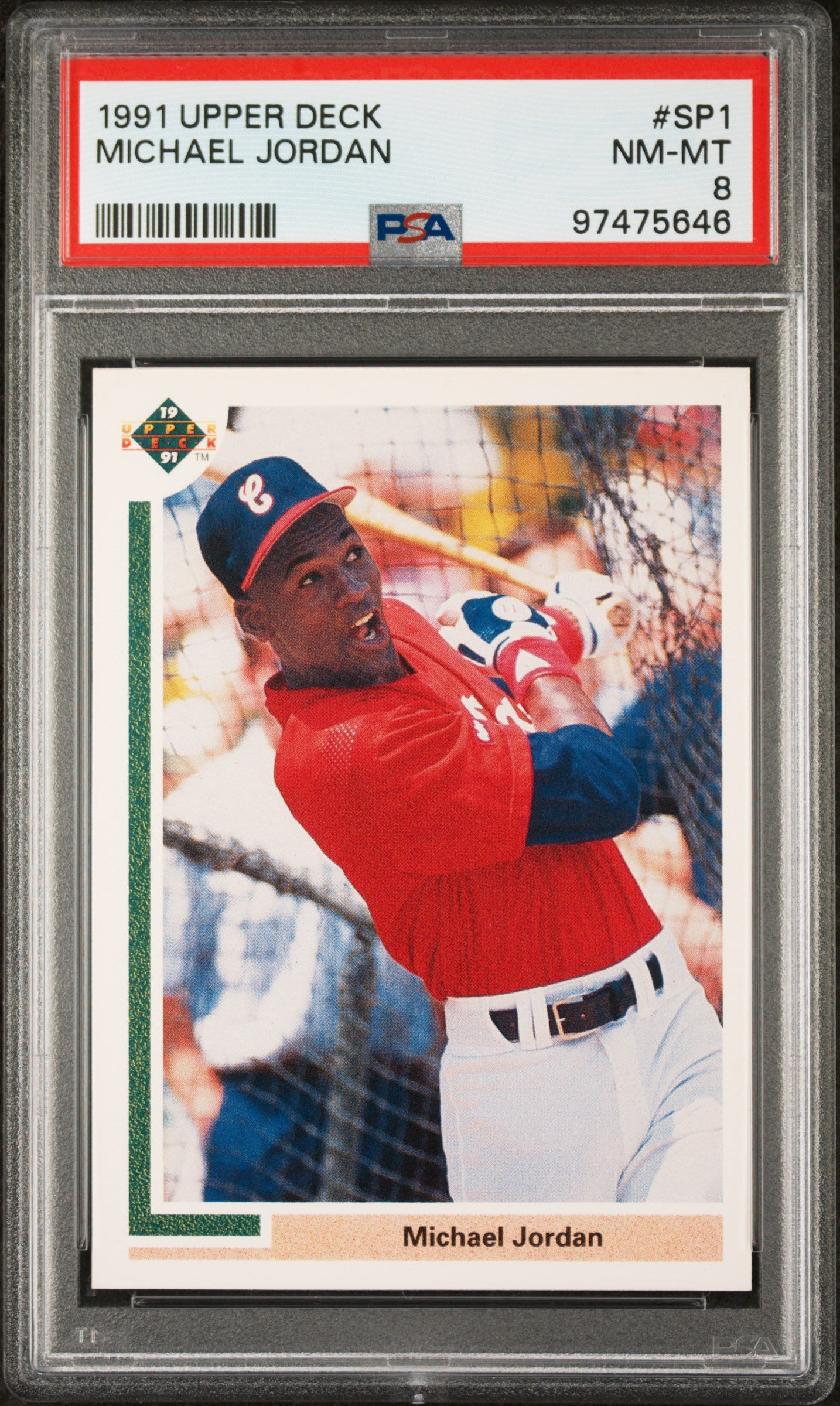 MICHAEL JORDAN | 1991 UPPER DECK SP1 | PSA NM-MT 8
