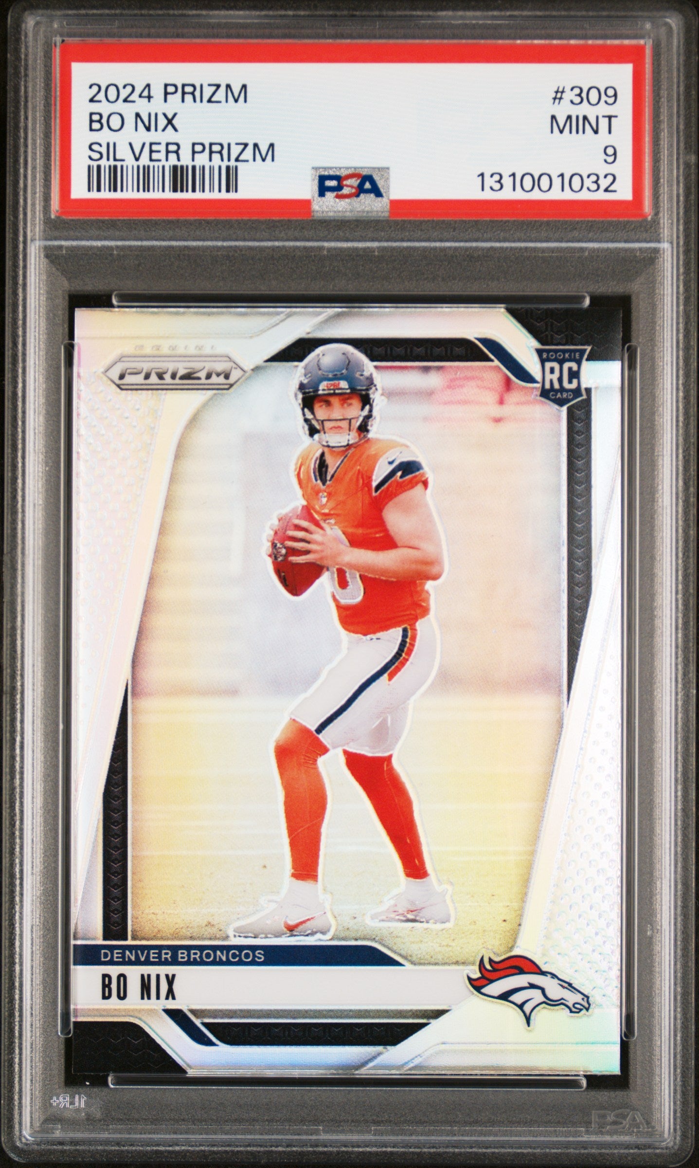 BO NIX | 2024 PANINI PRIZM 309 | SILVER PRIZM | PSA MINT 9