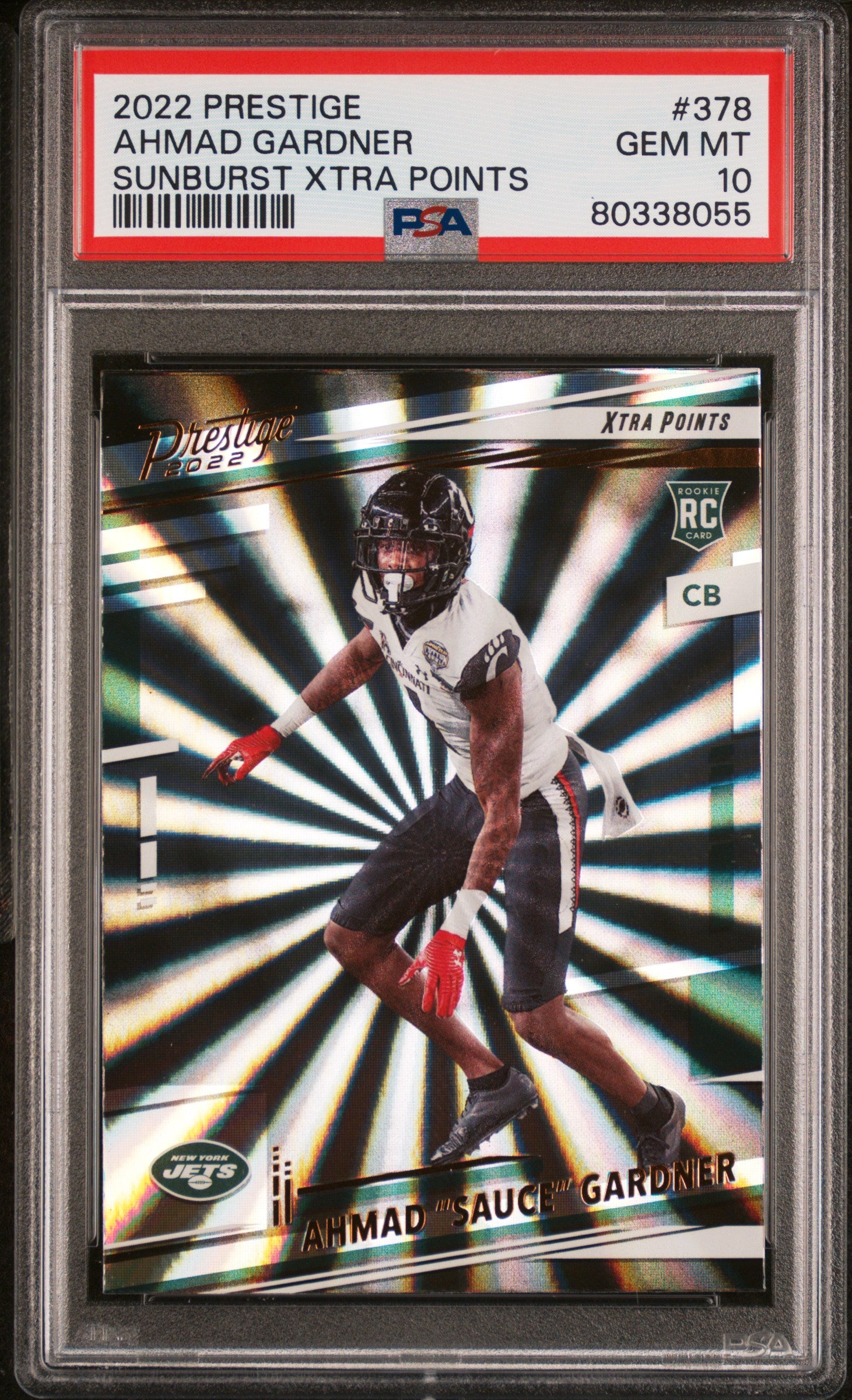 SAUCE GARDNER | 2022 PANINI PRESTIGE 378 | SUNBURST XTRA POINTS | PSA GEM MT 10