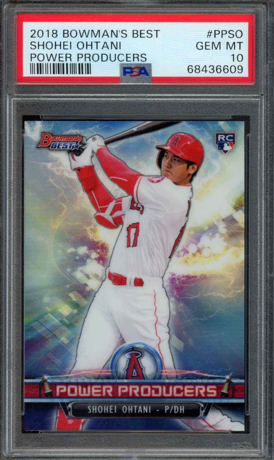 SHOHEI OHTANI | 2018 BOWMAN'S BEST POWER PRODUCERS | PSA GEM MT 10