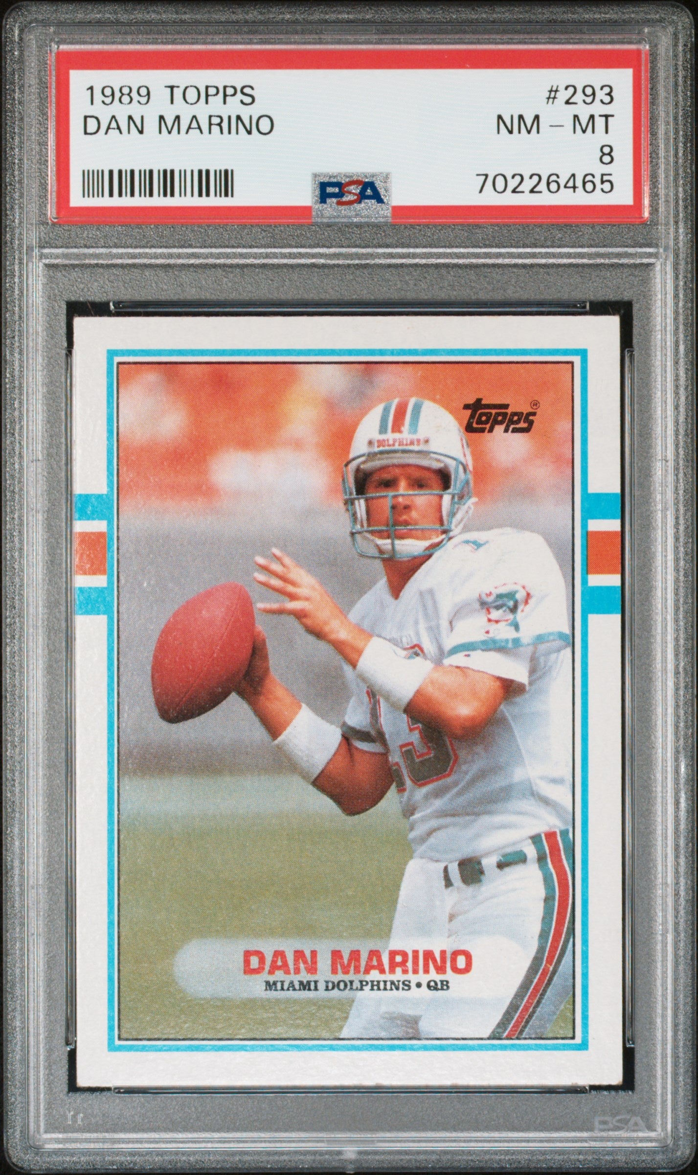 DAN MARINO | 1989 TOPPS 293 | PSA NM-MT 8