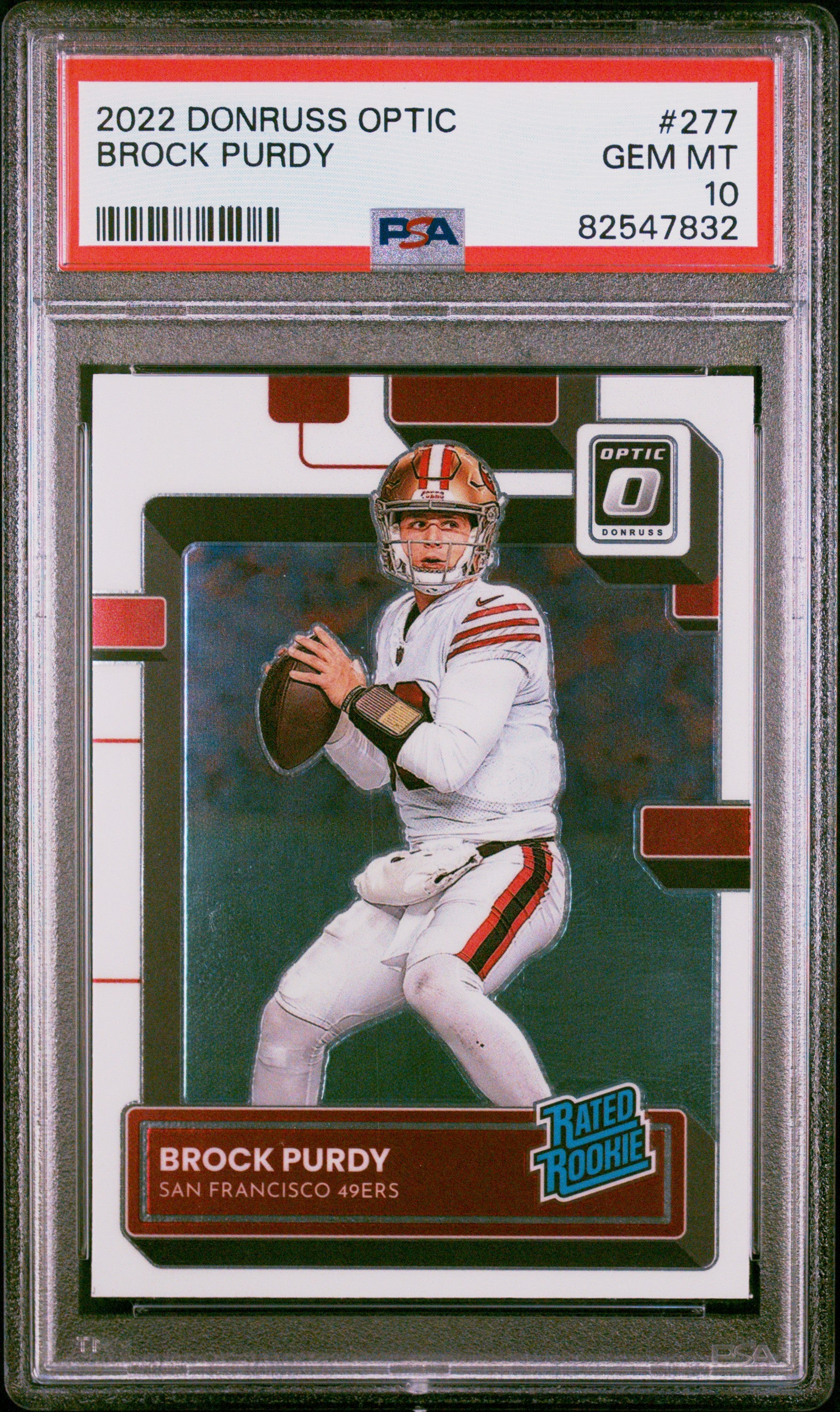 BROCK PURDY | 2022 PANINI DONRUSS OPTIC 277 | PSA GEM MT 10