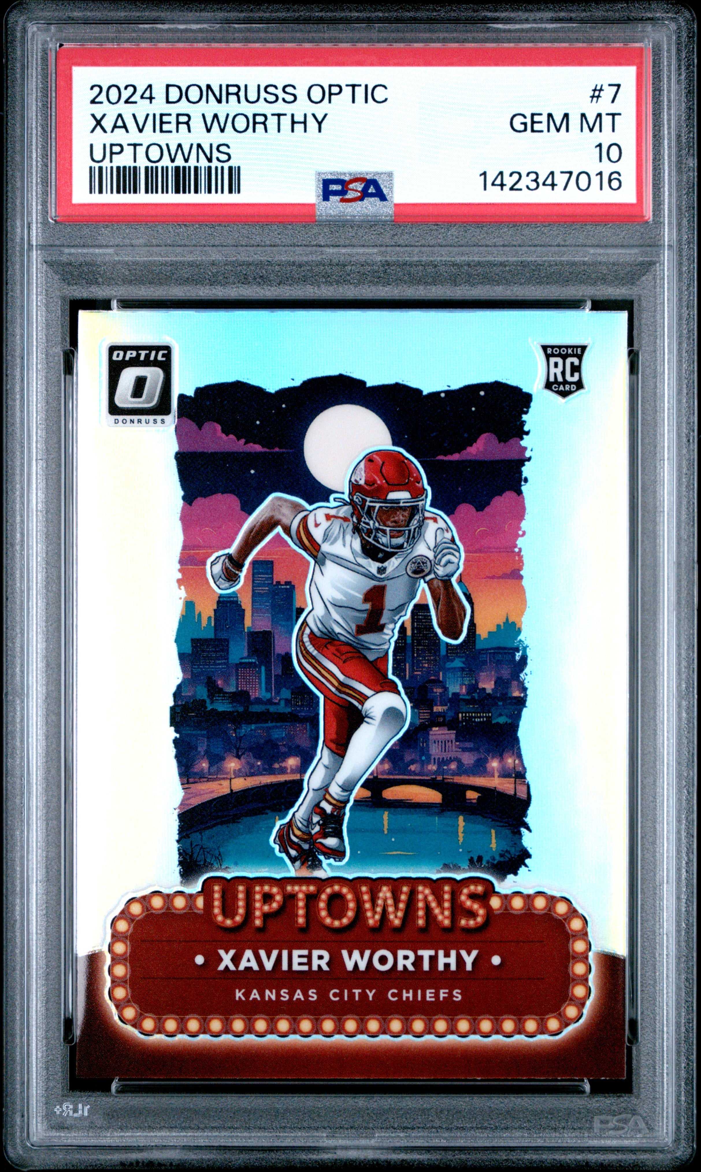 XAVIER WORTHY | 2024 PANINI DONRUSS OPTIC UPTOWNS 7 | PSA GEM MT 10