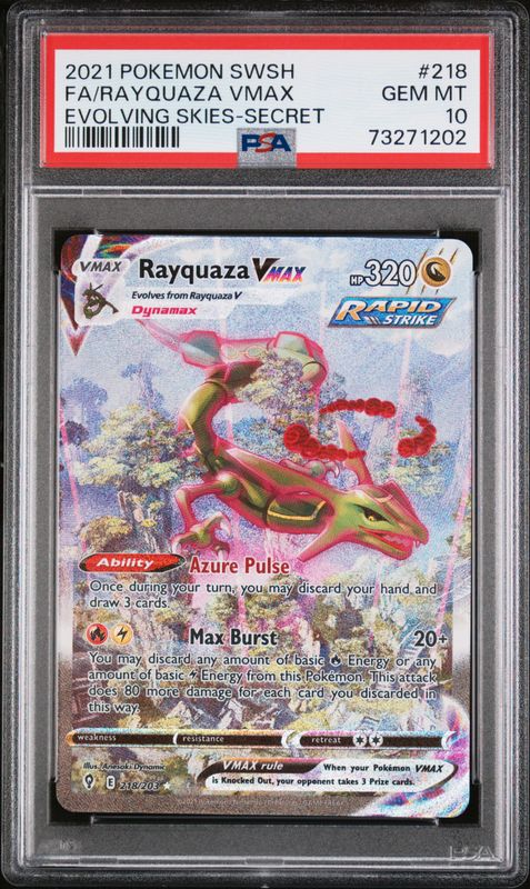 Rayquaza VMAX 2021 Sword & Shield: Evolving Skies #218/203 Holo